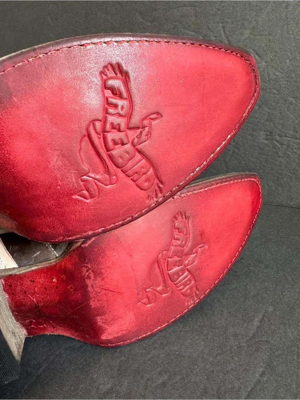 Freebird by Steven Weaver Stars Boots Snip Toe Leather Ankle Coastal Cowgirl 9 - Picture 9 of 14